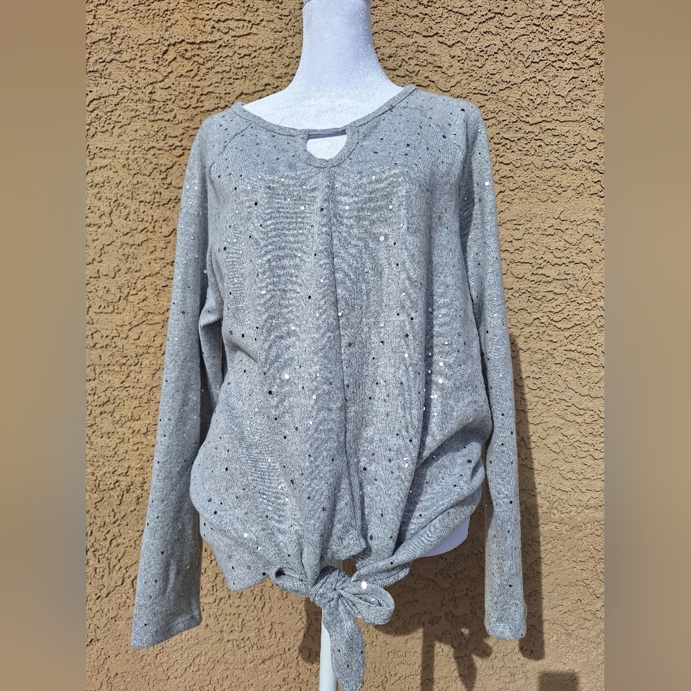 Gray Sparkling Knit